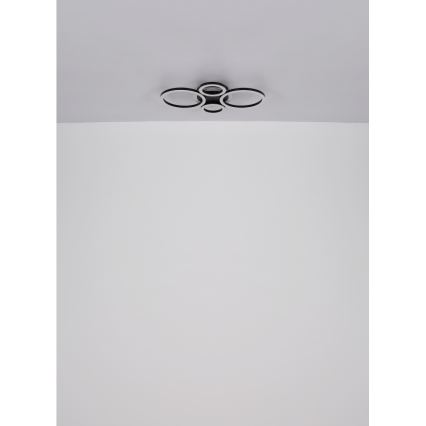 Globo - LED Stropné svietidlo LED/30W/230V 2700/4500/6500K pr. 33x50 cm čierna