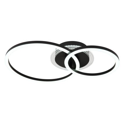 Globo - LED Stropné svietidlo LED/30W/230V 2700/4500/6500K pr. 33x50 cm čierna
