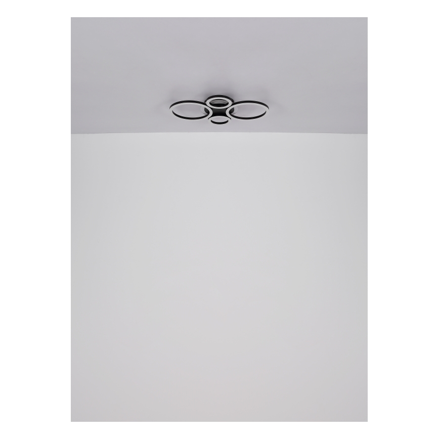 Globo - LED stropné svietidlo LED/40W/230V 2700/4500/6500K pr. 35,5x53 cm čierne