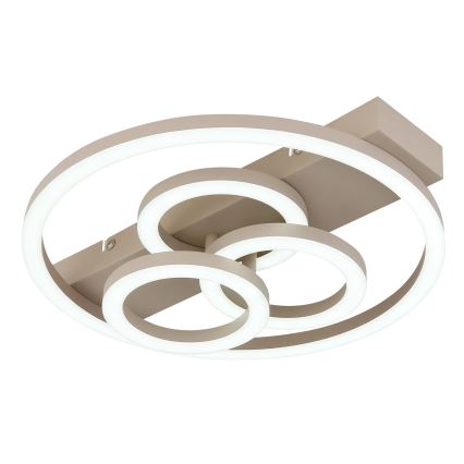 Globo - LED stmievateľné stropné svietidlo LED/40W/230V 2700-6500K priemer 35x33 cm béžová + diaľkové ovládanie