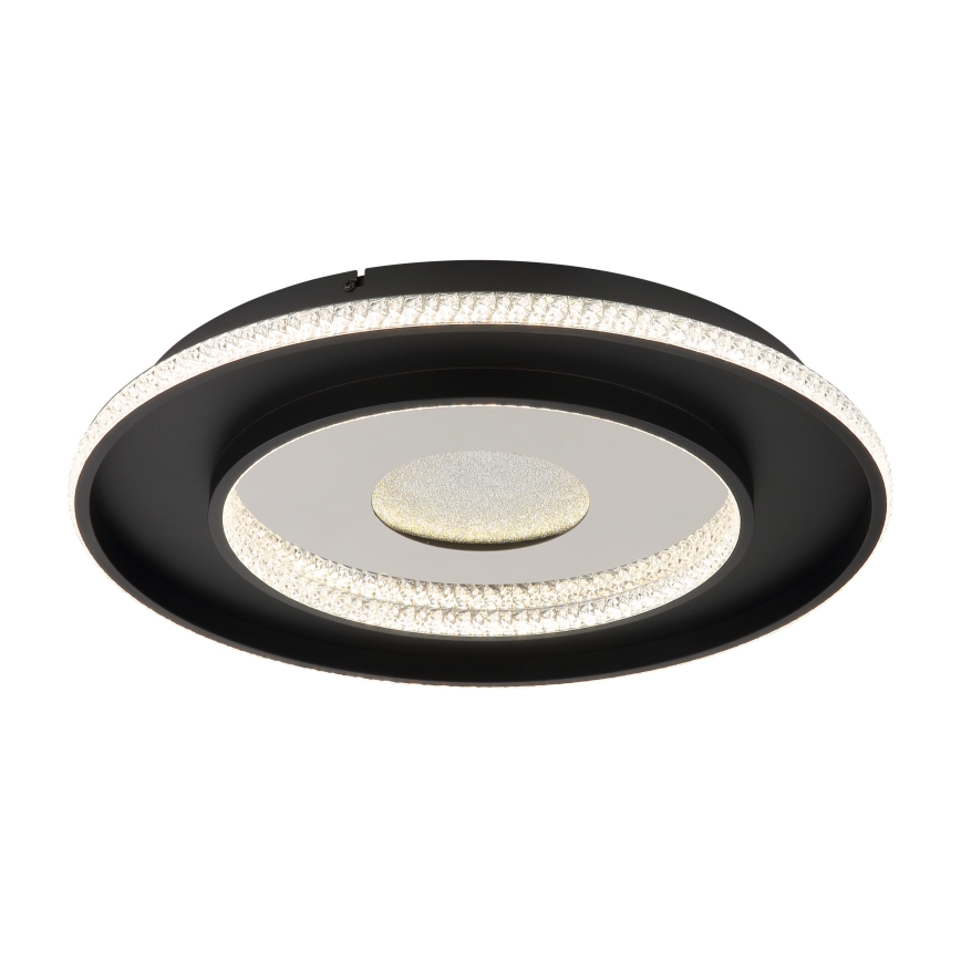Globo - LED Stmievateľné stropné svietidlo LED/30W/230V 2700-6500K pr. 52,5 cm čierna + diaľkové ovládanie