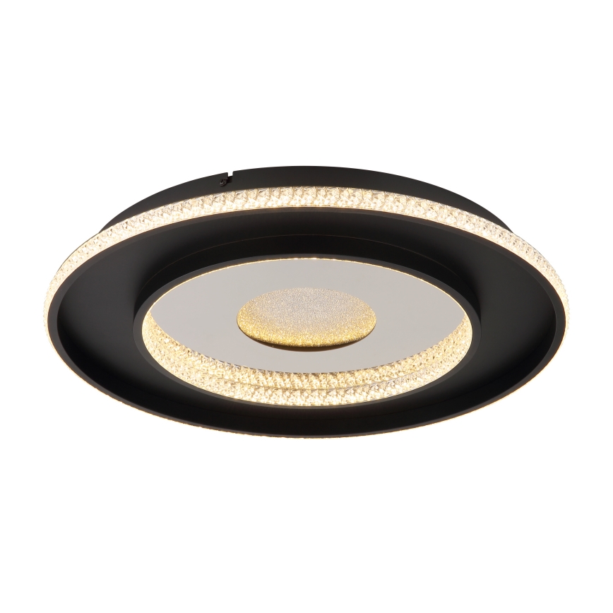 Globo - LED Stmievateľné stropné svietidlo LED/30W/230V 2700-6500K pr. 52,5 cm čierna + diaľkové ovládanie