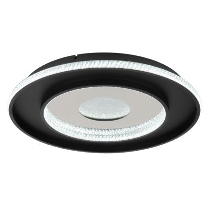 Globo - LED Stmievateľné stropné svietidlo LED/30W/230V 2700-6500K pr. 52,5 cm čierna + diaľkové ovládanie