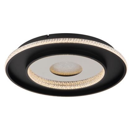 Globo - LED Stmievateľné stropné svietidlo LED/30W/230V 2700-6500K pr. 52,5 cm čierna + diaľkové ovládanie