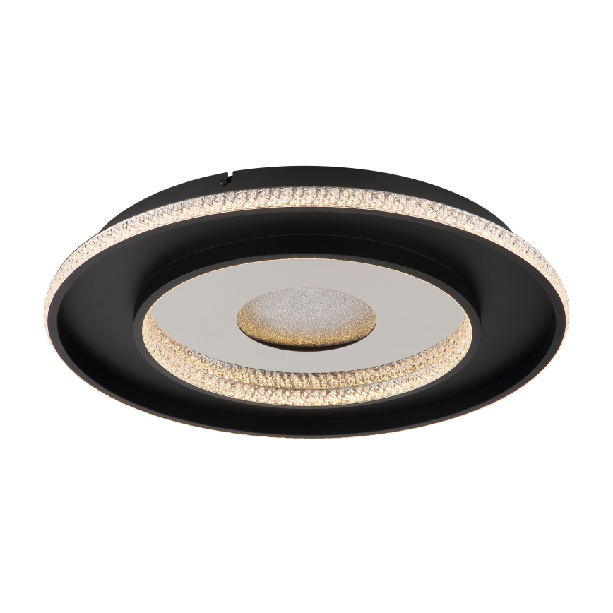 Globo - LED Stmievateľné stropné svietidlo LED/30W/230V 2700-6500K pr. 52,5 cm čierna + diaľkové ovládanie