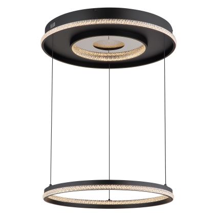 Globo - LED Stmievateľný luster na lanku LED/54W/230V 2700-6500K pr. 60 cm čierna + diaľkové ovládanie