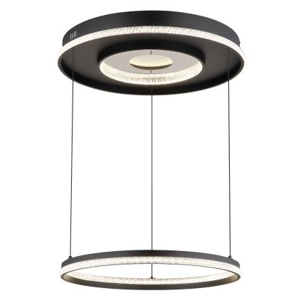 Globo - LED Stmievateľný luster na lanku LED/54W/230V 2700-6500K pr. 60 cm čierna + diaľkové ovládanie