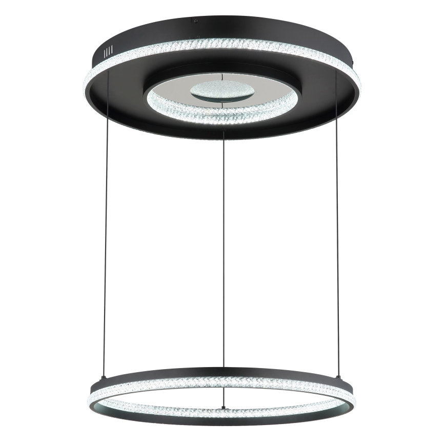 Globo - LED Stmievateľný luster na lanku LED/54W/230V 2700-6500K pr. 60 cm čierna + diaľkové ovládanie
