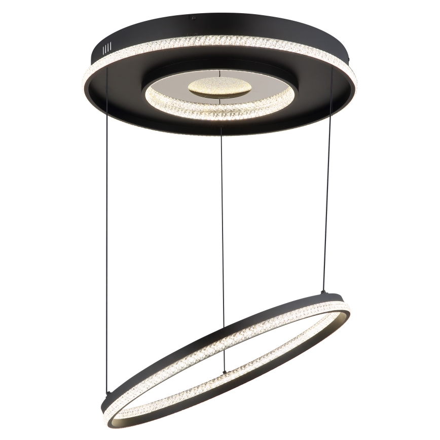 Globo - LED Stmievateľný luster na lanku LED/54W/230V 2700-6500K pr. 60 cm čierna + diaľkové ovládanie