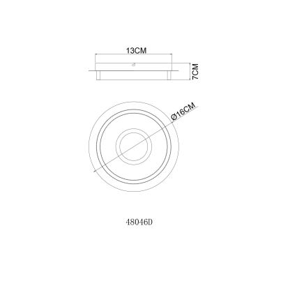 Globo - LED stropné svietidlo LED/8W/230V 3000K priemer 16 cm
