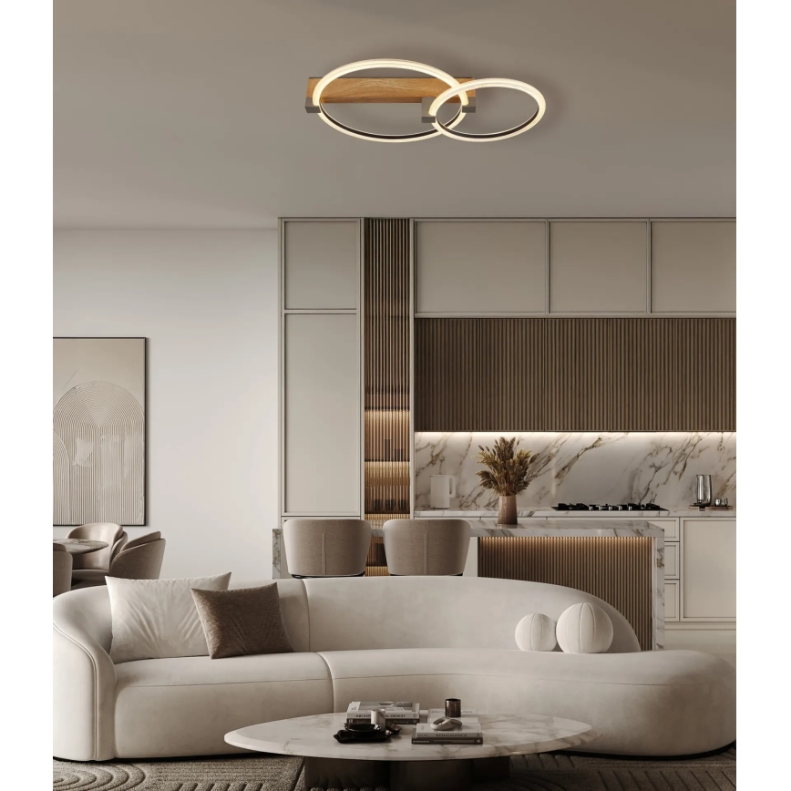 Globo - LED stropné svietidlo LED/24W/230V 3000K 58x38 cm béžové