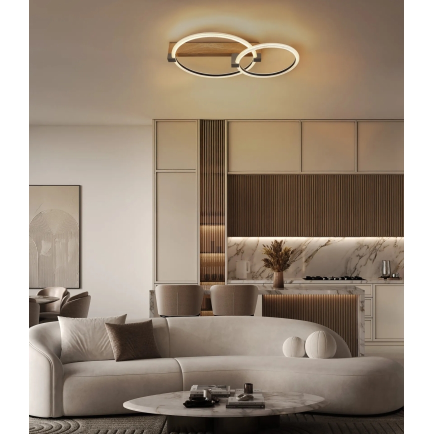 Globo - LED stropné svietidlo LED/24W/230V 3000K 58x38 cm béžové