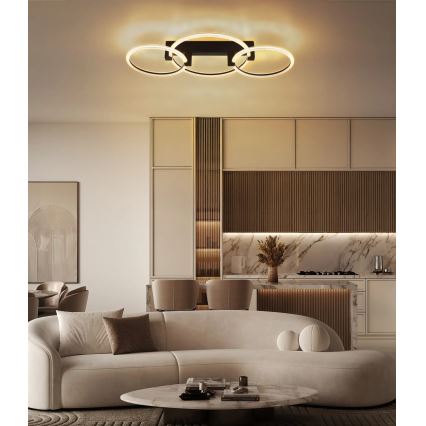 Globo - LED Stropné svietidlo LED/40W/230V 3000K 76,1x38 cm čierna