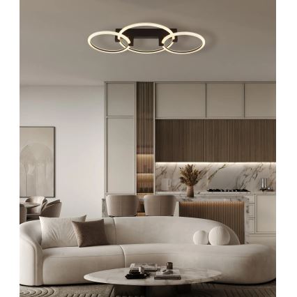 Globo - LED Stropné svietidlo LED/40W/230V 3000K 76,1x38 cm čierna