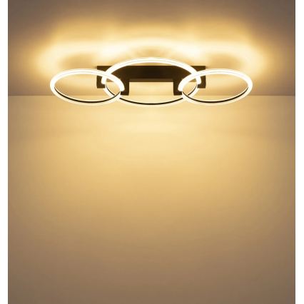 Globo - LED Stropné svietidlo LED/40W/230V 3000K 76,1x38 cm čierna