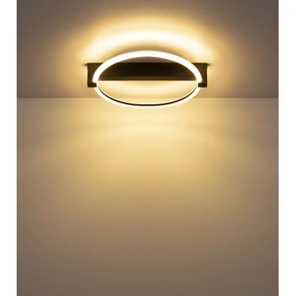 Globo - LED stropné svietidlo LED/15W/230V 3000K 41,4x38 cm čierne