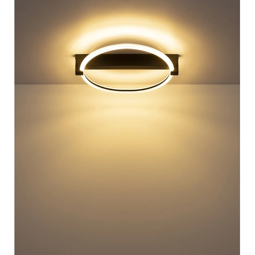 Globo - LED stropné svietidlo LED/15W/230V 3000K 41,4x38 cm čierne