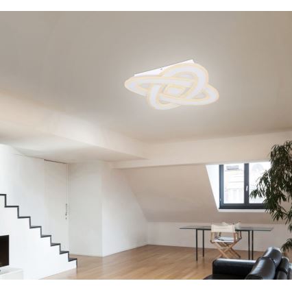 Globo - LED Stmievateľné stropné svietidlo LED/36W/230V 3000-6000K pr. 50 cm biela + diaľkové ovládanie
