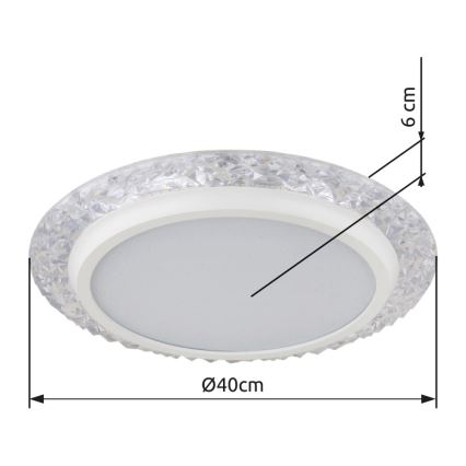 Globo - LED Stropné svietidlo LED/22W/230V 3000K pr. 40 cm