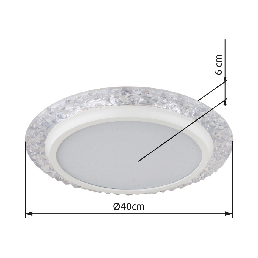 Globo - LED Stropné svietidlo LED/22W/230V 3000K pr. 40 cm