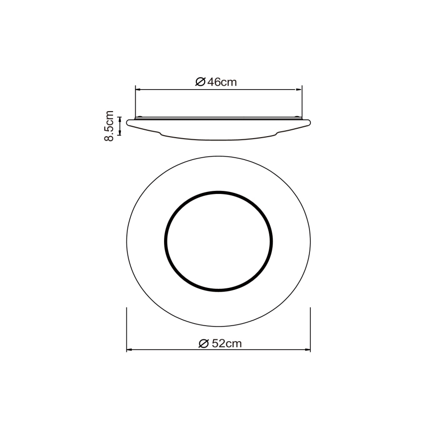 Globo - LED Stropné svietidlo LED/24W/230V 3000/4500/6500K