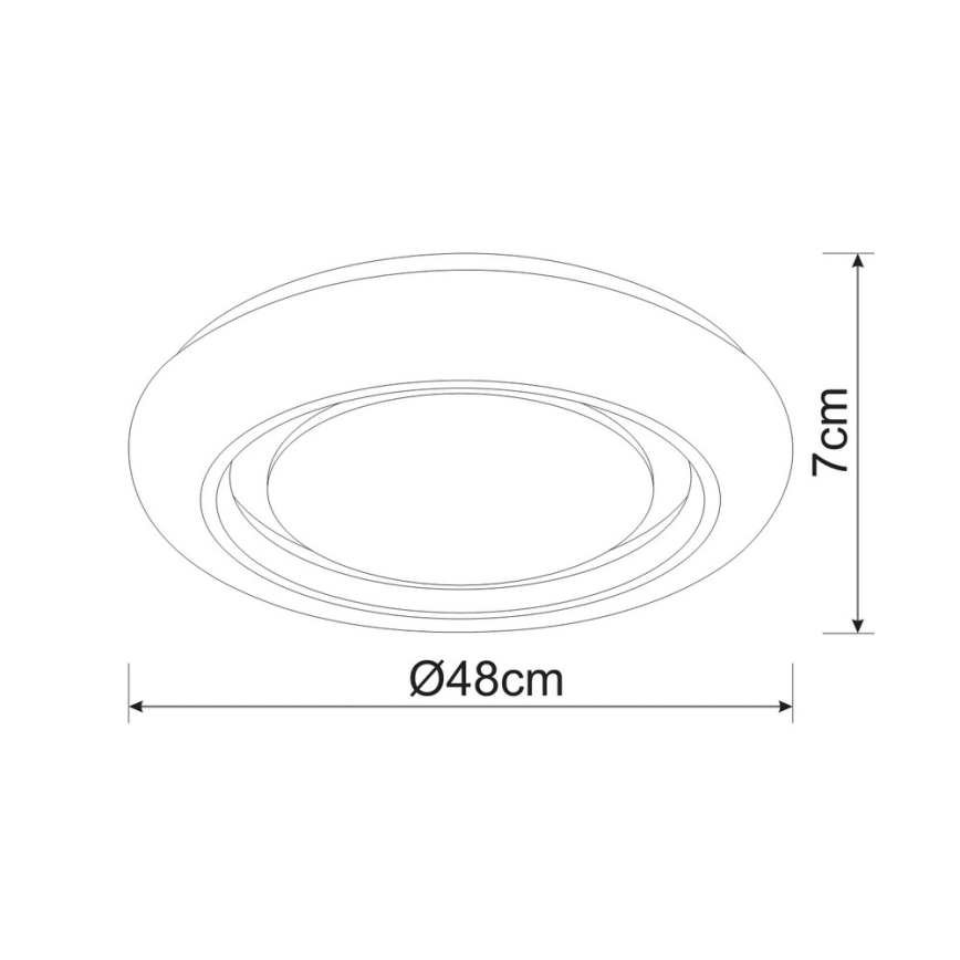 Globo - LED Stmievateľné stropné svietidlo LED/28W/230V 3000-6000K Tuya WiFi + diaľkové ovládanie
