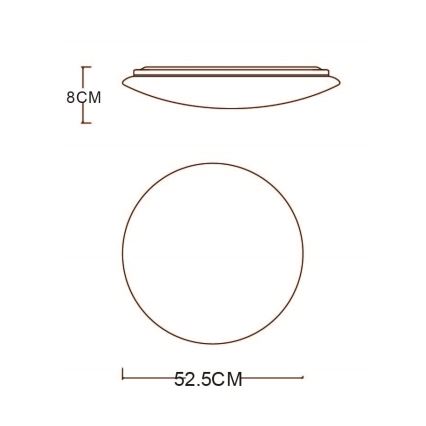 Globo - LED Stmievateľné stropné svietidlo LED/48W/230V 3000-6400K + diaľkové ovládanie