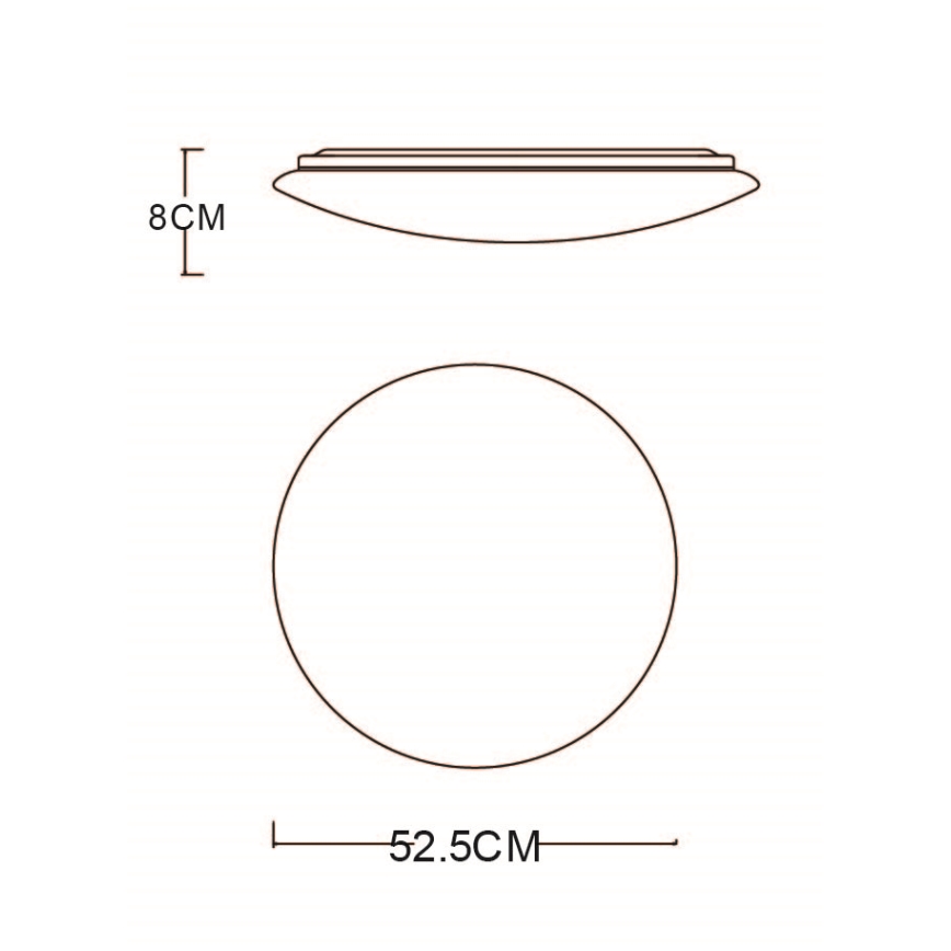 Globo - LED Stmievateľné stropné svietidlo LED/48W/230V 3000-6400K + diaľkové ovládanie