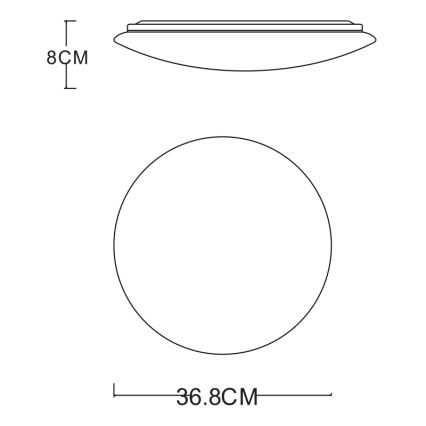 GLOBO - LED Stropné svietidlo LED/24W/230V