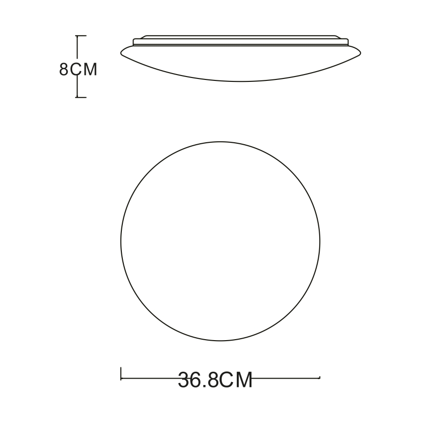 GLOBO - LED Stropné svietidlo LED/24W/230V