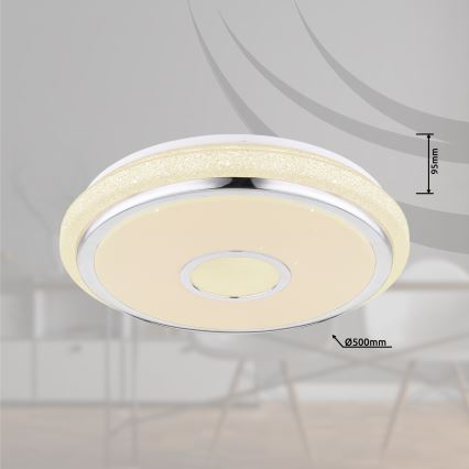 Globo - LED Stmievateľné stropné svietidlo LED/40W/230V 2700-6500K + diaľkové ovládanie