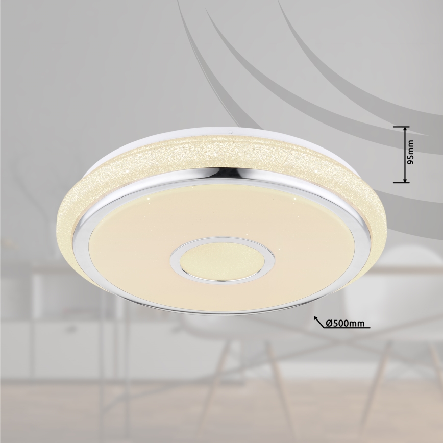 Globo - LED Stmievateľné stropné svietidlo LED/40W/230V 2700-6500K + diaľkové ovládanie