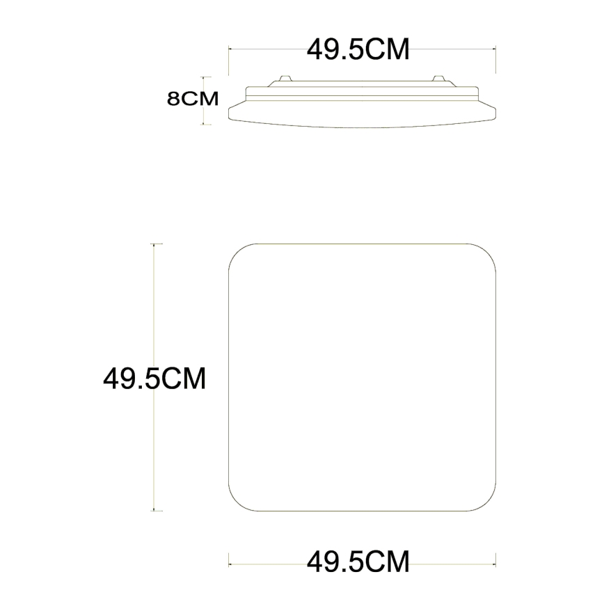 Globo - LED stropné stmievateľné svietidlo LED/40W/230V 2700-6500K pr. 50 cm Wi-Fi Tuya + diaľkové ovládanie