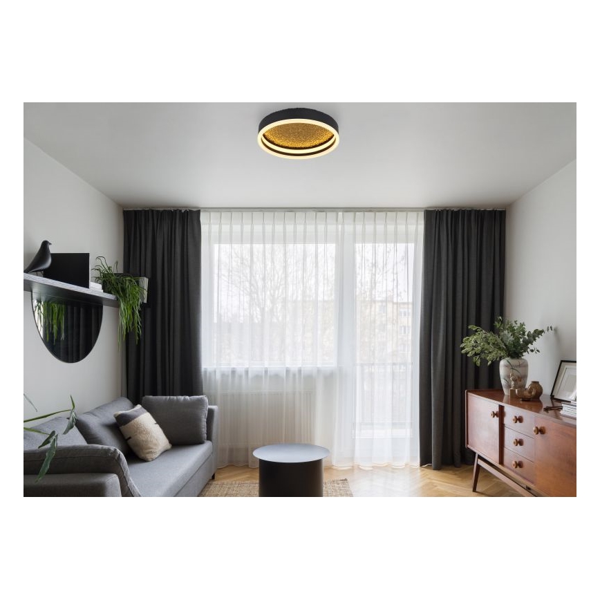Globo - LED Stropné svietidlo LED/24W/230V pr. 30 cm čierna