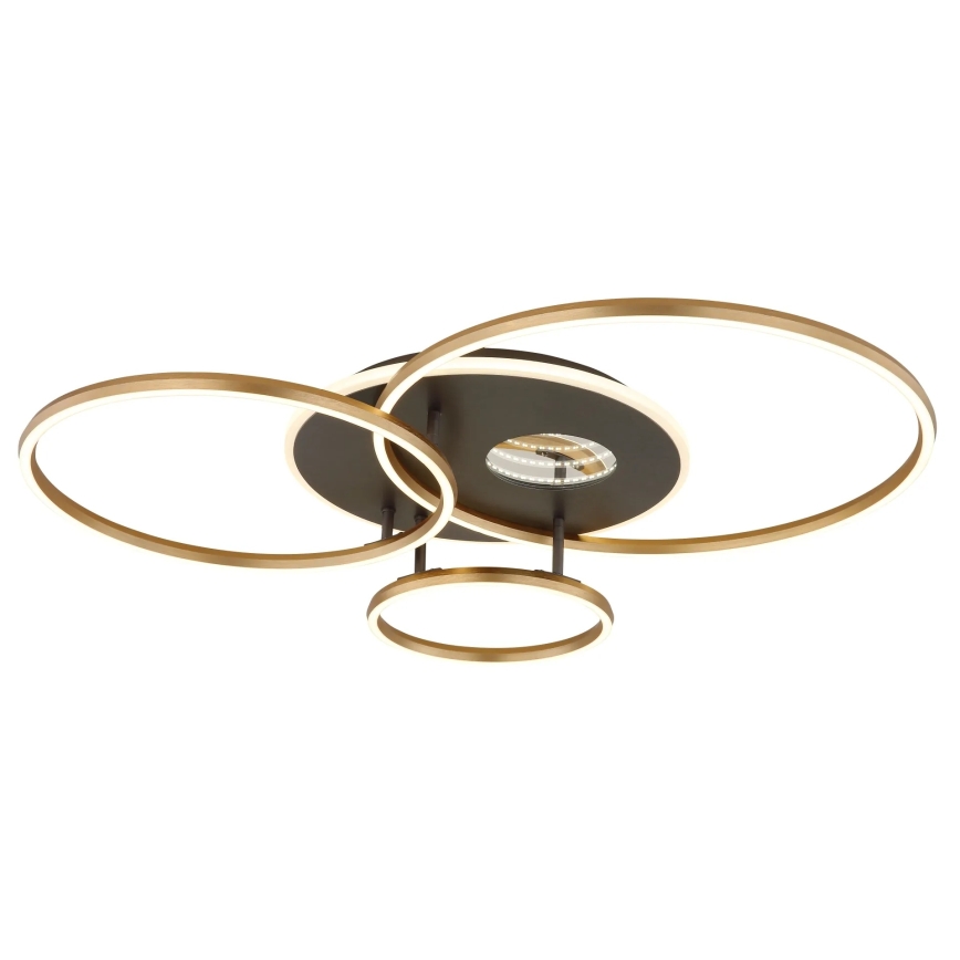 Globo - LED stmievateľné stropné svietidlo LED/54W/230V 2700-6500K 90x70 cm antracit/zlatá + diaľkové ovládanie