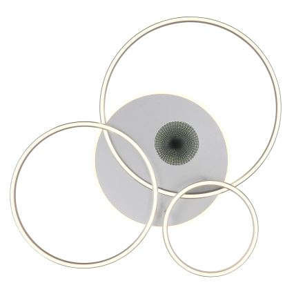 Globo - LED stmievateľné stropné svietidlo LED/54W/230V 2700-6500K 90x70 cm strieborné + diaľkové ovládanie
