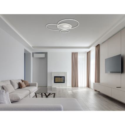 Globo - LED Stmievateľné stropné svietidlo LED/70W/230V 2700-6500K matný chróm + diaľkové ovládanie