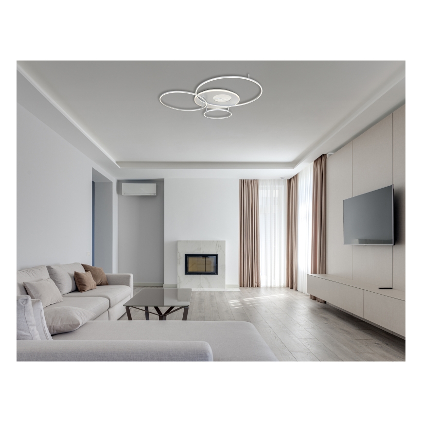 Globo - LED Stmievateľné stropné svietidlo LED/70W/230V 2700-6500K matný chróm + diaľkové ovládanie