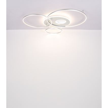 Globo - LED stmievateľné stropné svietidlo LED/70W/230V 2700-6500K matný chróm + diaľkové ovládanie