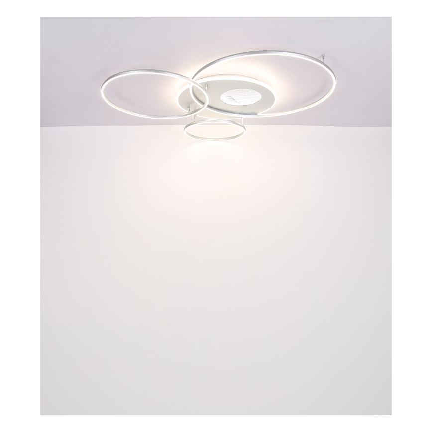 Globo - LED stmievateľné stropné svietidlo LED/70W/230V 2700-6500K matný chróm + diaľkové ovládanie