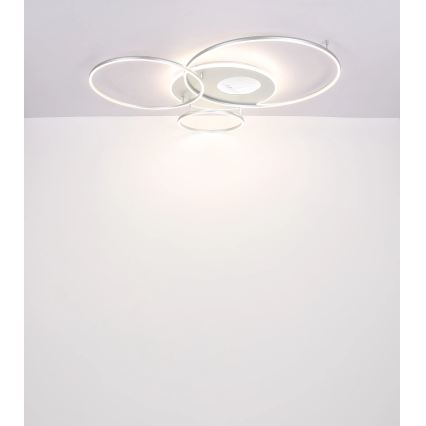 Globo - LED Stmieateľné stropné svietidlo LED/70W/230V 2700-6500K Wi-Fi Tuya matný chróm + diaľkové ovládanie