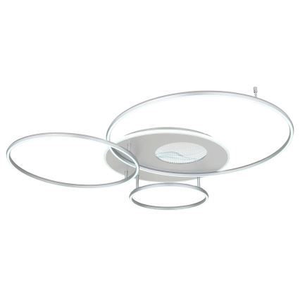 Globo - LED Stmieateľné stropné svietidlo LED/70W/230V 2700-6500K Wi-Fi Tuya matný chróm + diaľkové ovládanie