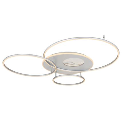 Globo - LED Stmieateľné stropné svietidlo LED/70W/230V 2700-6500K Wi-Fi Tuya matný chróm + diaľkové ovládanie