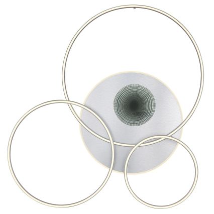 Globo - LED Stmieateľné stropné svietidlo LED/70W/230V 2700-6500K Wi-Fi Tuya matný chróm + diaľkové ovládanie