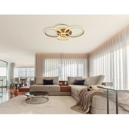 Globo - LED Stropné svietidlo LED/70W/230V 3000K 88x110 cm béžová