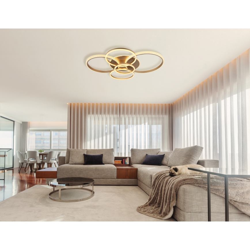 Globo - LED Stropné svietidlo LED/70W/230V 3000K 88x110 cm béžová