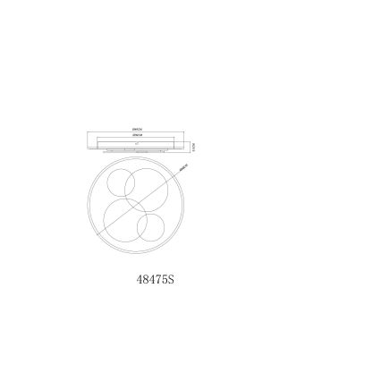 Globo - LED stropné svietidlo LED/40W/230V 3000K pr. 49 cm