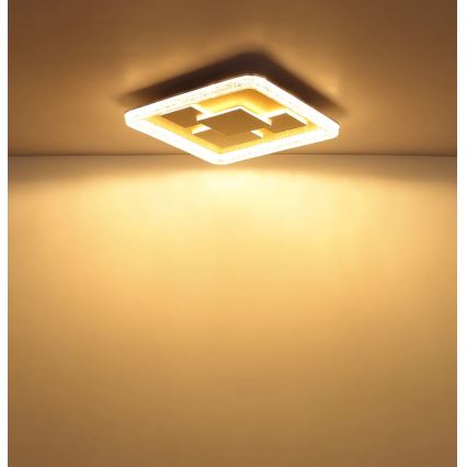 Globo - LED stropné svietidlo LED/40W/230V 3000K 48,8x48,8 cm zlaté