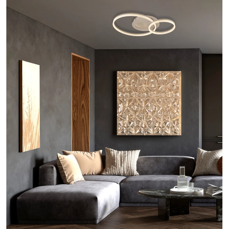Globo - LED stropné svietidlo LED/30W/230V 3000K 70x50 cm béžové