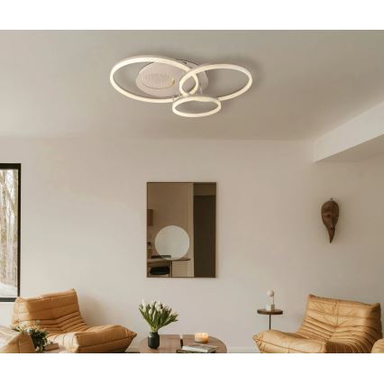 Globo - LED stropné svietidlo LED/40W/230V 3000K 78x60 cm béžová